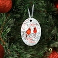 thumbnail image 1 of Ceremic Christmas Trees Ornaments, Christmas Tree Decoration, Those We Love Don't Go Away , Christmas Gifts, Decorative Hanging Ornaments - Oval, 2 Pcs, 1 of 6