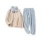 thumbnail image 2 of Conjunto de suave de 2 piezas para mujer, pantalones de jersey, ropa de dormir cálida de felpa, forro suave Yuyangstore Pijamas de invierno para mujer, 2 of 8