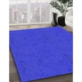 thumbnail image 2 of Ahgly Company Indoor Rectangle Patterned Blue Ribbon Blue Area Rugs, 2' x 4', 2 of 6