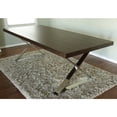 thumbnail image 6 of Pangea Home Alexa Modern Wood & High Polished Steel Dining Table in Espresso, 6 of 11