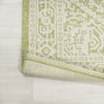 thumbnail image 6 of JONATHAN Y SANTA MONICA 2 x 8 Runner Rug, Sinjuri Medallion Textured Weave - Green/Cream, SMB101E-28, 6 of 9