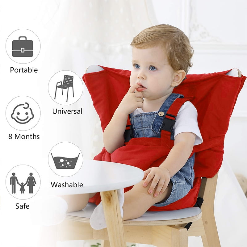 red baby high chair