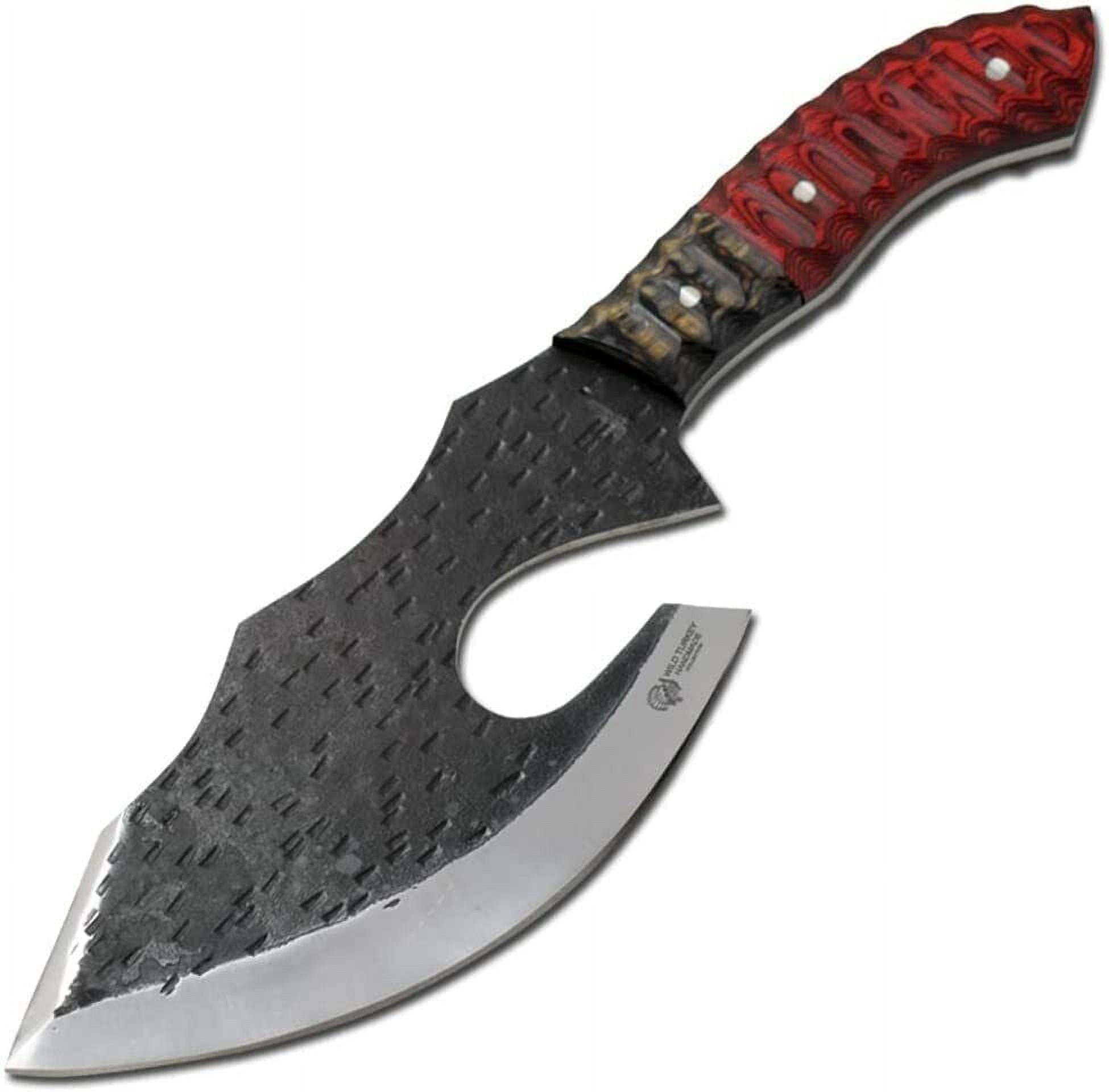 Wild Turkey Handmade 1075 High Carbon Steel Blade Axe Hatchet Chopping Cleaver