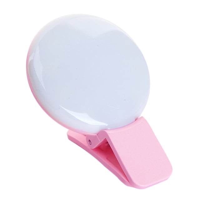 Teléfono móvil Luz de flash LED Lámpara de relleno de belleza Modos de mejora de 3 bloques Luz de anillo de Selfie, Rosa sidaley PJ7408-02