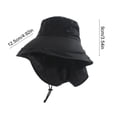 thumbnail image 3 of Elainilye Sun Hat Women Men Wide Brim Sun Protection Hat Outdoor Breathable Fishing Cap with Neck Flap for Travel Beach, 3 of 6