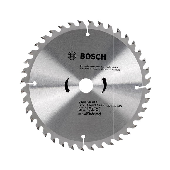 Disco de Sierra Circular BOSCH 184x20mm 40 Dientes