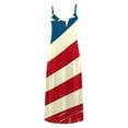 thumbnail image 6 of Womens Sleeveless Spaghetti Straps Maxi Dress Stars Stripes 4th of July Patriotic Sundress Summer Dresses, 6 of 6