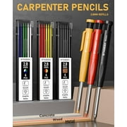 STAGEEK 22 Pack Mechanical Carpenter Pencil Set with Sharpener 60 Refills, Automatic Center Punch, Carbide Scribe Tool, Eraser and Deep Hole Marker Pen