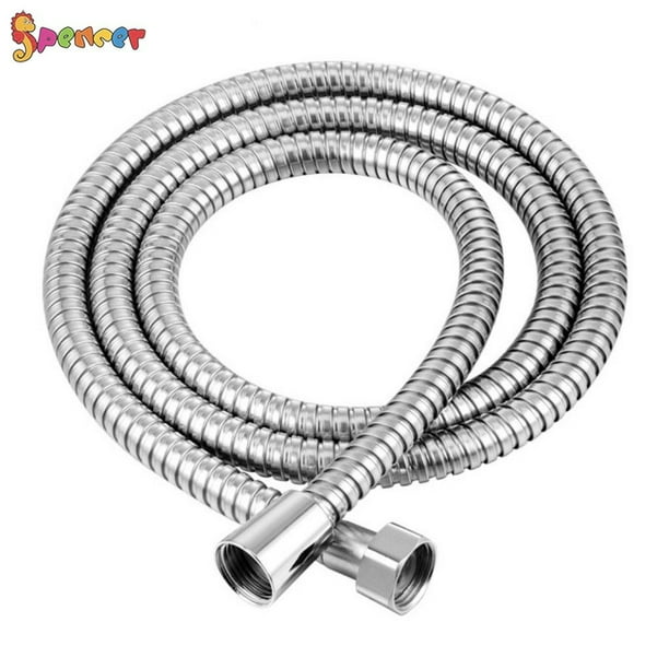 Universal 78.7inch(2m) Extra Long Stainless Steel Handheld Shower Hose Bathroom Replacement Hose