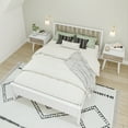 thumbnail image 6 of Max & Lily Scandinavian Full Size Bed Frame, Solid Wood Platform Bed with Headboard for Kids, 6 of 8