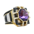 thumbnail image 2 of Soumake Elegant Women Ring Multi Sizes Inlaid Faux Crystal Finger Ring for Daily Wear, 2 of 8