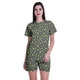 thumbnail image 1 of Moomaya T-Shirts pour Femmes à Manches Courtes en Coton Doux Pyjama pour Femmes Nuisette Décontractée, 1 of 6