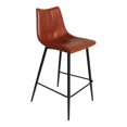 thumbnail image 2 of Counter Stools Set of 2 - Modern Bar Stools Brown - Kitchen Dining Room Seating, 2 of 5