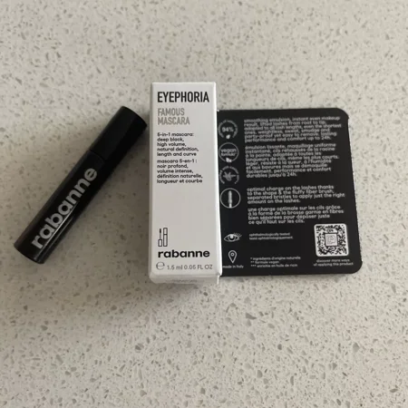 Paco Rabanne EYEPHORIA Famous Mascara 5-In-1 DEEP BLACK Mascara 0.05 oz BNIB