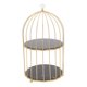 thumbnail image 1 of Estante De Almacenamiento Para Jaula De Pájaros, Organizador De Soporte De Maquillaje De Doble Capa Con Material De Vidrio De Hierro Para Tocador De Encimera De Baña, 1 of 7