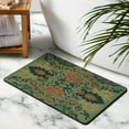 thumbnail image 3 of Elegant Green Floral 20x32 inch Area Rug – Distressed, Non-Slip, and Washable for Bedroom, Entryway, and Living Room, 3 of 5