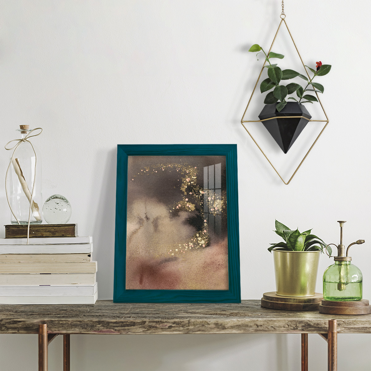 UA UK Mountain Seasons II - Framed Print w/glass - Ocean Blue