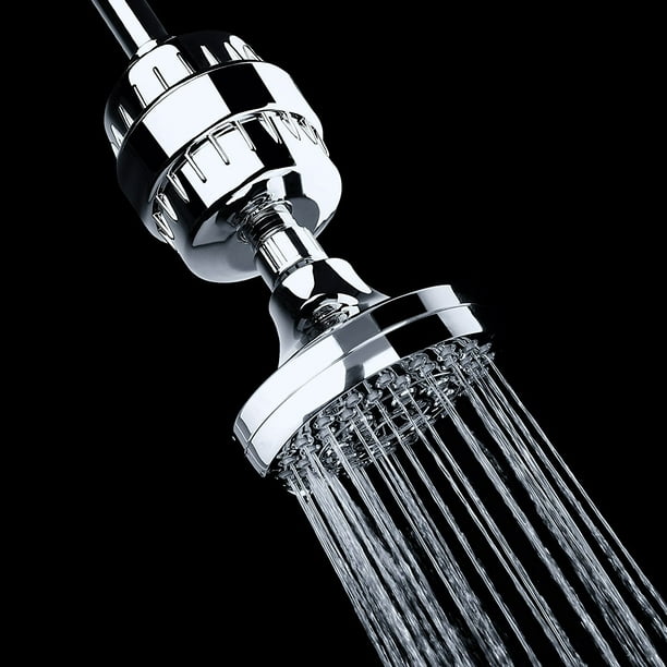 Adoucisseur d'eau pour filtre de douche | Fixez au pommeau de douche pour  éliminer le chlore, le fluorure, les odeurs, les métaux lourds, les