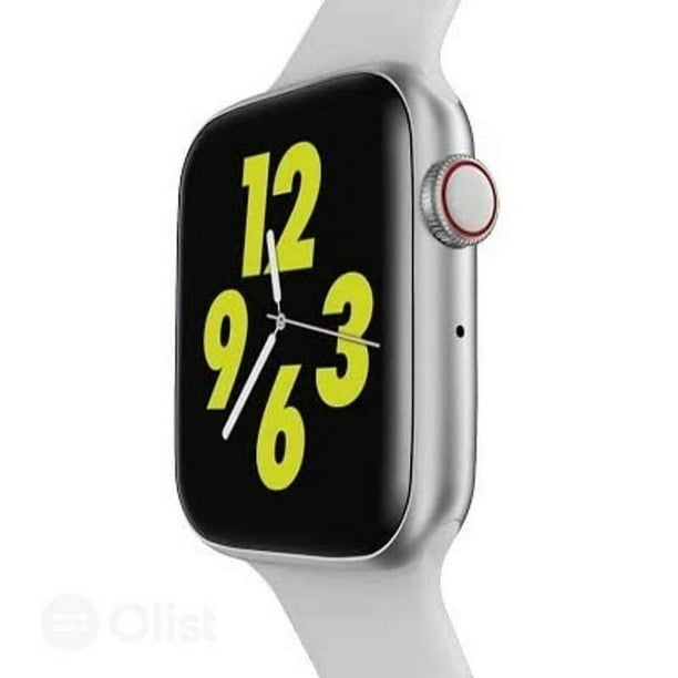 Fralugio Smartwatch Reloj Inteligente con Monitor Cardiado Series 6 Pantalla Mod W34 Blanco Fralugio Lujo Walmart en linea