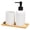 White, variant on Bathroom Countertop Accessories Soap Dispenser Toothbrush Cup and Storage Tray