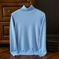 thumbnail image 2 of ZCFZJW Men's Turtleneck Slim Fit Lightweight Pullover Tops Casual Long Sleeve Solid Color Knitted Sweaters XXL, 2 of 7