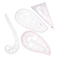 thumbnail image 4 of Regla para Acolchar 4 Piezas Regla de Costura Transparente Suave y Delgada para Diseño de Ropa para Pintura para Diseñadores de Moda ANGGREK Otros, 4 of 8