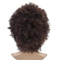 thumbnail image 3 of Peluca HUOGUO Brown sintética rizada corta afro para mujer, 3 of 5
