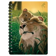 3D LiveLife Jotter - A Father's Love from Deluxebase. Lenticular 3D Lion 6x4 Spiral Notebook with plain recycled paper pages. Artwork licensed from renowned artist Schim Schimmel