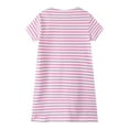 thumbnail image 3 of Kids Baby Girls Short Sleeve Dress Flamingo Striped Dress A-line Party Dresses Clothing 2-7T, 3 of 6