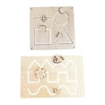 thumbnail image 1 of Actividades De Aprendizaje Preescolar De Madera Montessori Busy Board Estilo A CUTICAT tablero ocupado, 1 of 7