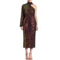 thumbnail image 1 of INSPIRE CHIC Vestido de cóctel de una sola manga con lentejuelas y mangas largas para mujer M Multicolor, 1 of 6