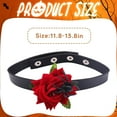 thumbnail image 2 of DESIGNICE 2Pcs Goth Accessories,animal Rose Goth Necklace,Plastic Leather Black Jewelry Sets for Women,For Women Halloween Daily Use,Mix6, 2 of 7