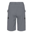 thumbnail image 3 of Mapamyumco Women's Hiking Cargo Shorts Ultra Stretch Quick Dry Lightweight for Camping Travel Golf with Zipper Pockets Gray M, 3 of 6