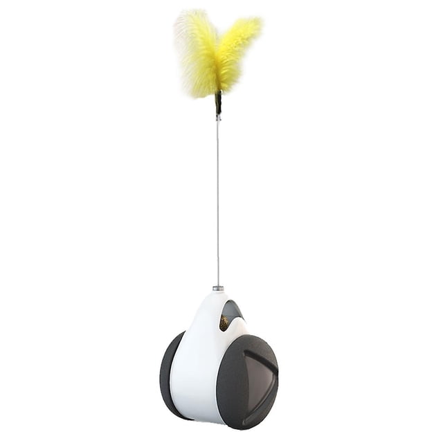 Juguete interactivo para gatos LIUYMXG vaso juguete con fugas coche de equilibrio color negro
