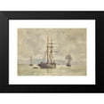 thumbnail image 2 of Henry Scott Tuke 14x11 Black Modern Framed Museum Art Print Titled - Sailing Ships at Anchor, 2 of 5
