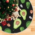 thumbnail image 5 of GZHJMY Avocado Christmas Tree Skirt Home Decoration Large Round Christmas Tree Skirt for Holiday Party Home Christmas Day Ornaments, 47.2", 5 of 6