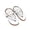 white, variant on Thick Sole Flip Flop Sandals for Women, Flat Casual Beach Thong Slippers