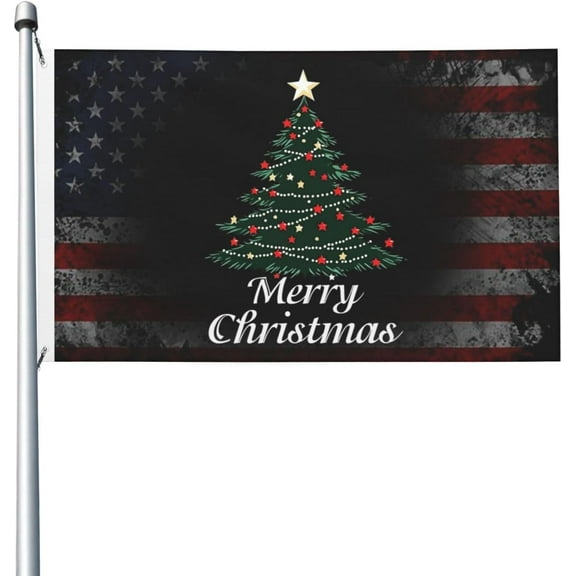 Christmas tree 3x5 Double Sided Flag Fade Resistant Banner Polyester Flag with 2 Brass Grommets For Indoor Outdoor81