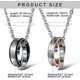 thumbnail image 4 of Collar colgante de acero inoxidable Amor eterno Anillo de plata para pareja Aniversario Navidad San Valentín Para él y para ella Fixer para hombres Mujeres, 4 of 5