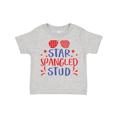 

Inktastic Star Spangled Stud in Red and Blue with Sunglasses Gift Toddler Boy Girl T-Shirt