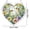 A, variant on Honmine Acrylic Heart Shaped Puzzle Chime, 94 Piece DIY Style Wind Chime Pendant, Stained Glass Look Decor for Front Porch, Pergola, Veranda, Cottage Garden