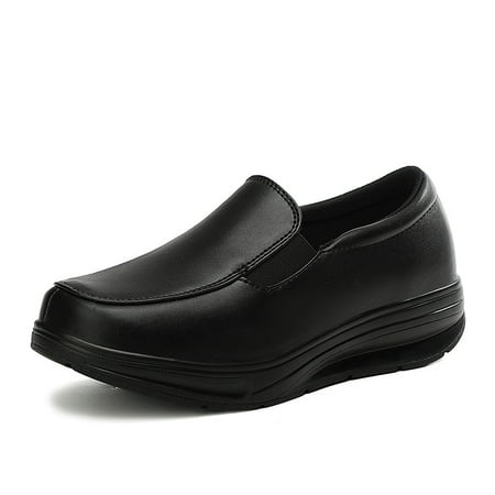 

Women‘s PU Leather Platform Sneakers Casual Slip On Sports Shoes Breathable & Comfortable Sneakers