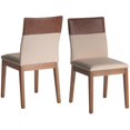 thumbnail image 1 of Manhattan Comfort Chaise d'Appoint Duc en Beige Foncé (Lot de 2), 1 of 7