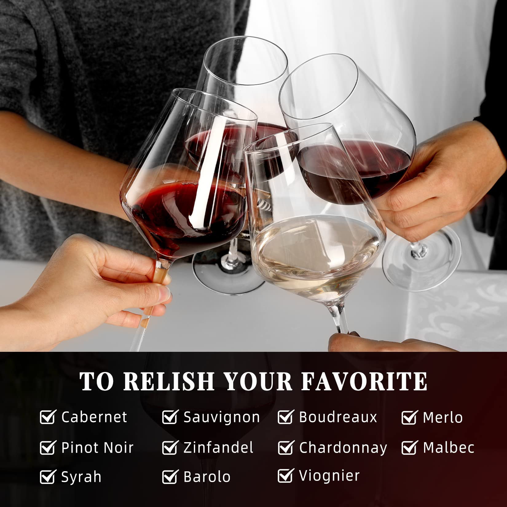 RAVNDOX Red Wine Glasses Set of 4 - Premium Hand-Blown Crystal Wine  Glasses, 14oz, Thin Rim, Long St…See more RAVNDOX Red Wine Glasses Set of 4  