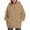Beige, variant on Duoif Womens Hoodies Pullover Women's Hooded Fleece Jacket - Plush Material with Pockets Womens Tops Black L