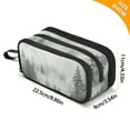 thumbnail image 4 of FORMRS Pencil Case with 3 Compartments Zipper Pouch, Elementary School Level and up, Foggy Forest, 4 of 8