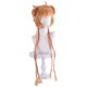 thumbnail image 2 of Peluca corta para cosplay, rubia, trenzada, 90 cm, resistente al calor, sintética, 2 of 3