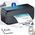 thumbnail image 1 of Bluetooth Thermal Shipping Label Printer, Wireless 4x6 Label Printer for Shipping Packages & Small Business, Compatible with Android, iOS, Windows an, 1 of 8