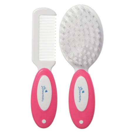 UPC: 0878931003281 | Dreambaby® Pink Deluxe Brush & Comb Set: 2 Piece Grooming Kit