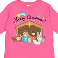 thumbnail image 4 of Inktastic Merry Christmas Cute Nativity Scene Boys or Girls Long Sleeve Toddler T-Shirt, 4 of 5